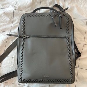Grey computer backpack